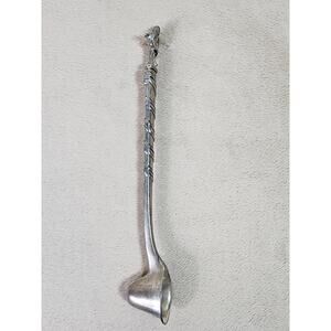 Godinger Candle Snuffer Angel Playing Violin 10" Silver Art Holiday 80's Vintage